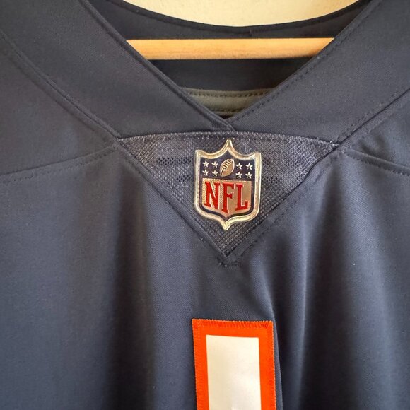 Nike Justin Fields Chicago Bears Home Game Jersey Men's Size 3X Medium Navy Blue - Picture 6 of 16